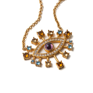 Load image into Gallery viewer, Sparkle Eye Necklace Sonia Petroff 

