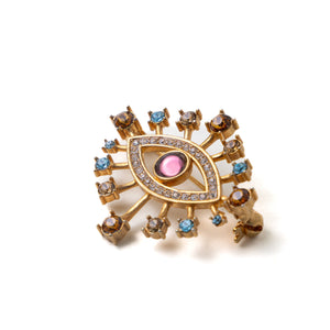 Load image into Gallery viewer, Sparkle Eye Brooch Sonia Petroff 
