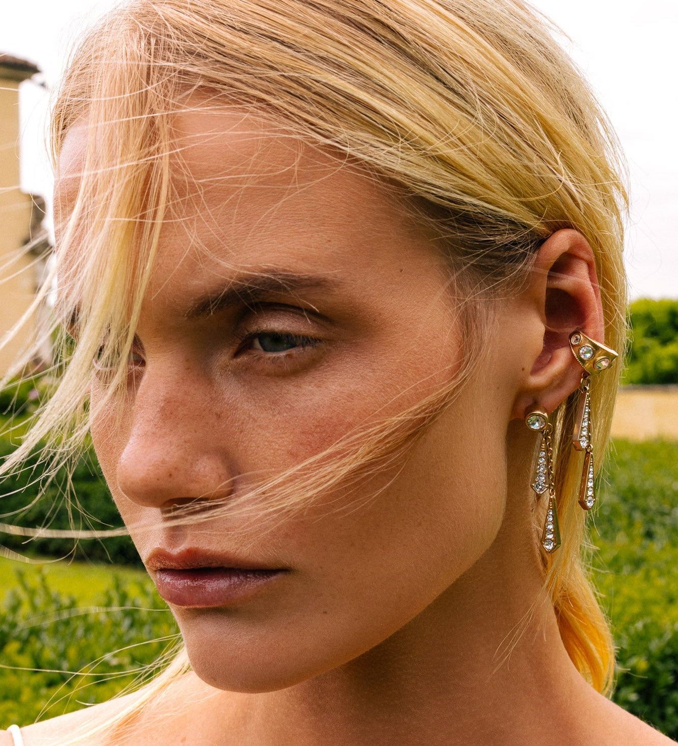 Cascata Drop Ear Cuff and Earring Set Sonia Petroff 