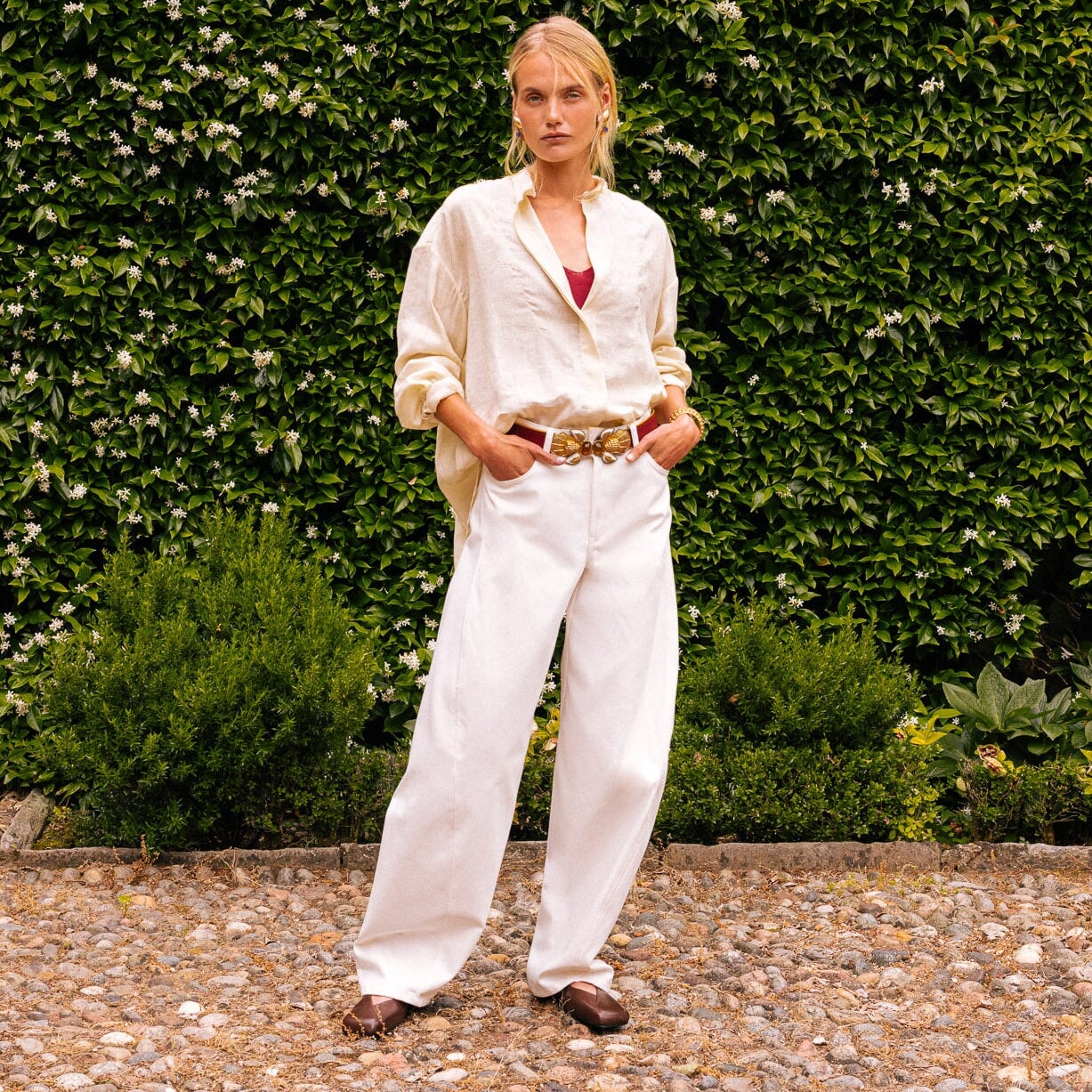 Bee Belt - Burgundy Sonia Petroff 