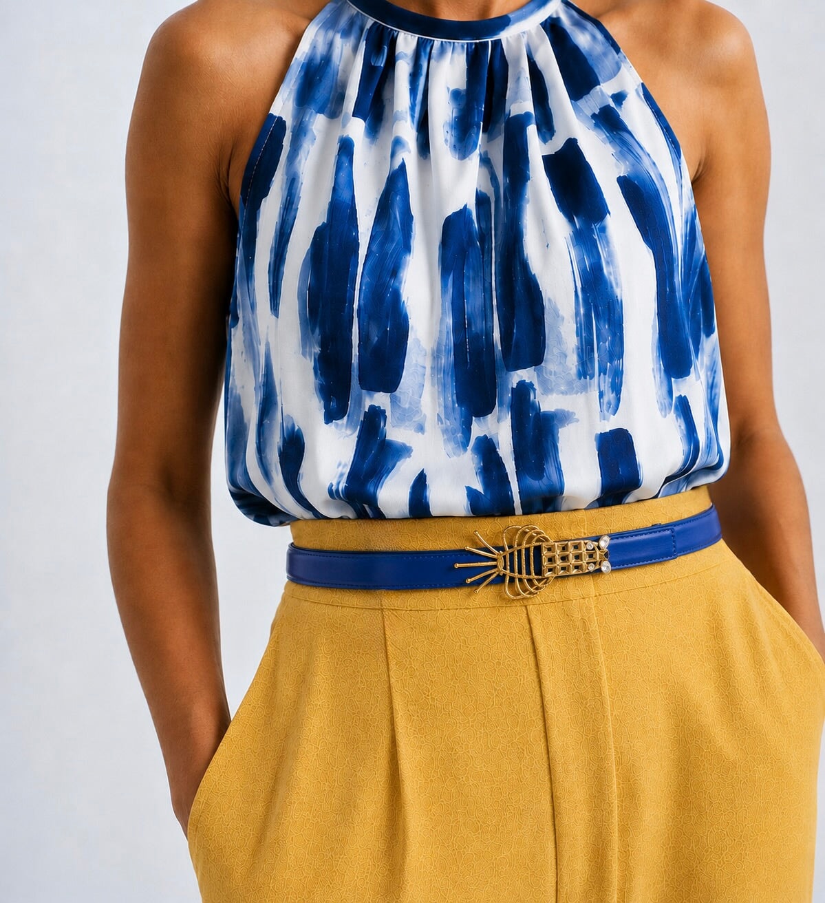 Lobster Narrow Belt - Blue Sonia Petroff 