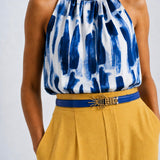 Lobster Narrow Belt - Blue Sonia Petroff 
