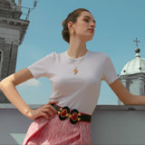 Aries Leather Belt - Black Sonia Petroff 