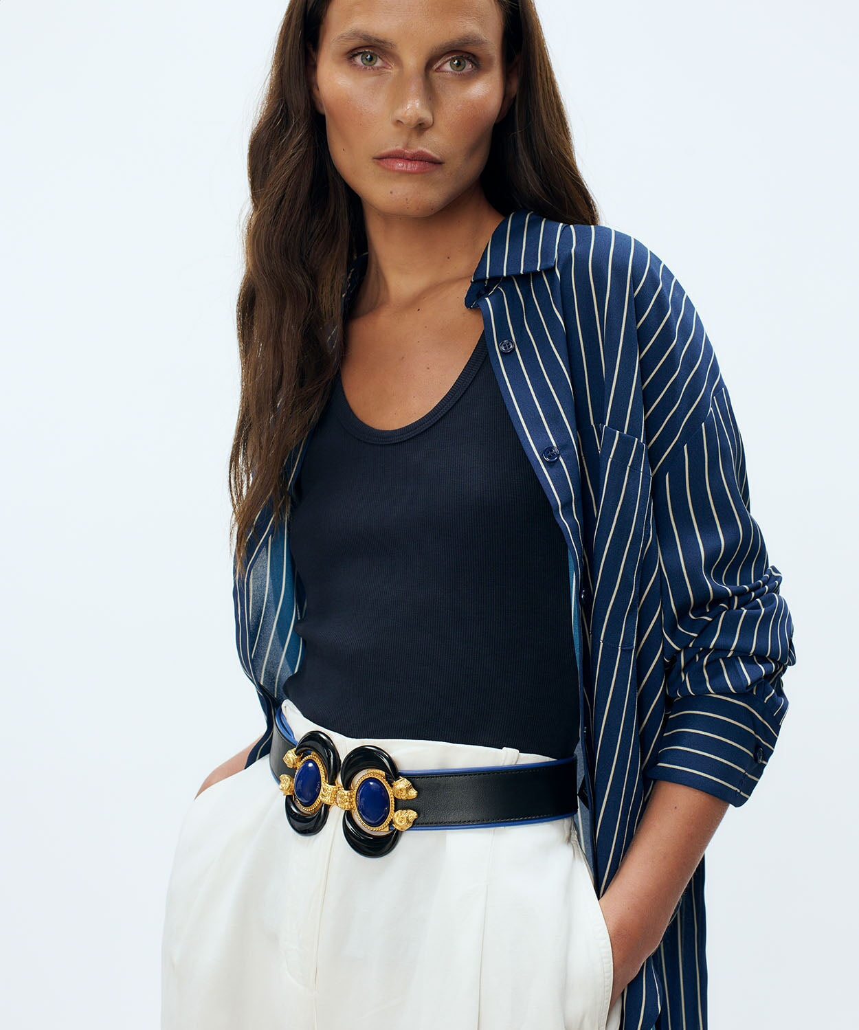 Aries Leather Belt Sonia Petroff 