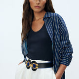 Aries Leather Belt Sonia Petroff 