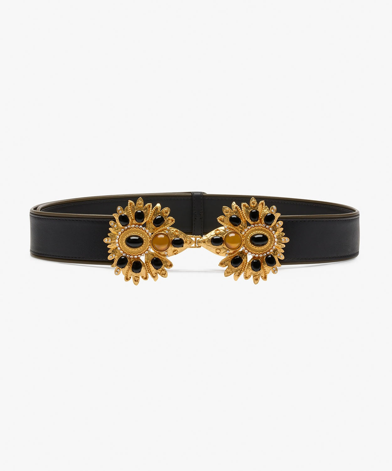 Desert Rose Leather Belt Sonia Petroff 