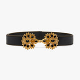 Desert Rose Leather Belt Sonia Petroff 