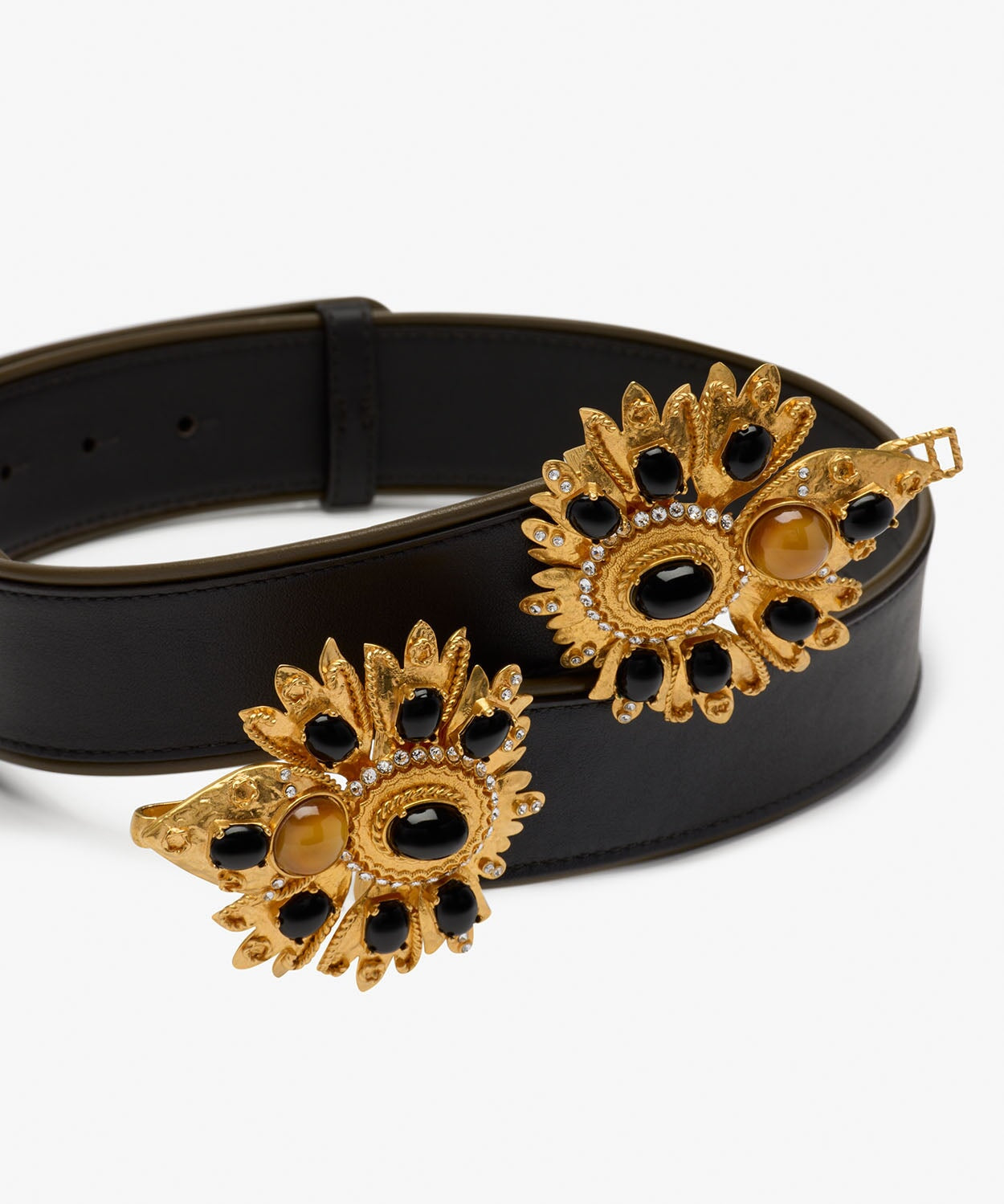 Desert Rose Leather Belt Sonia Petroff 