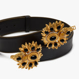 Desert Rose Leather Belt Sonia Petroff 