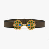 Desert Rose Leather Belt Belt Sonia Petroff 