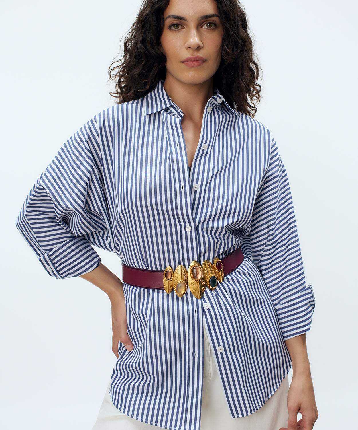 Shield Leather Belt Sonia Petroff 