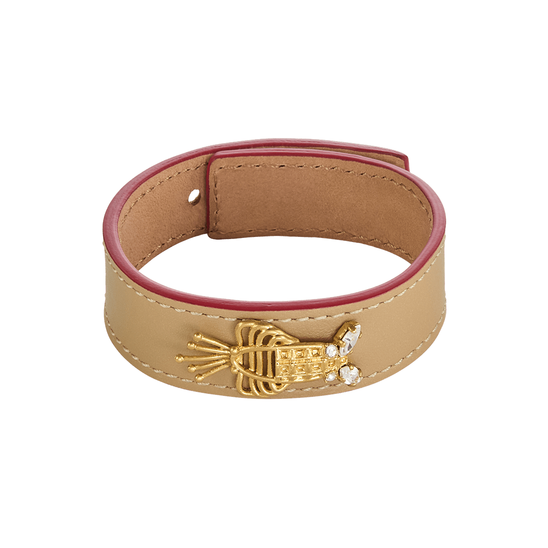 Lobster Leather Bracelet Sonia Petroff