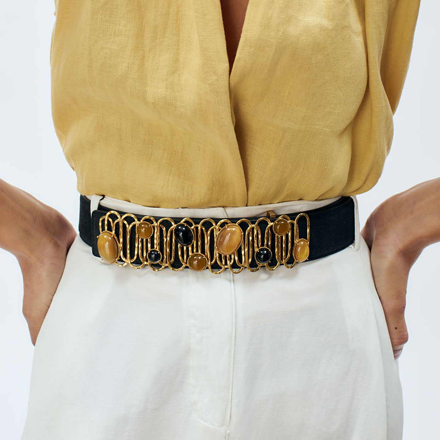Shela Belt - Blue – Sonia Petroff
