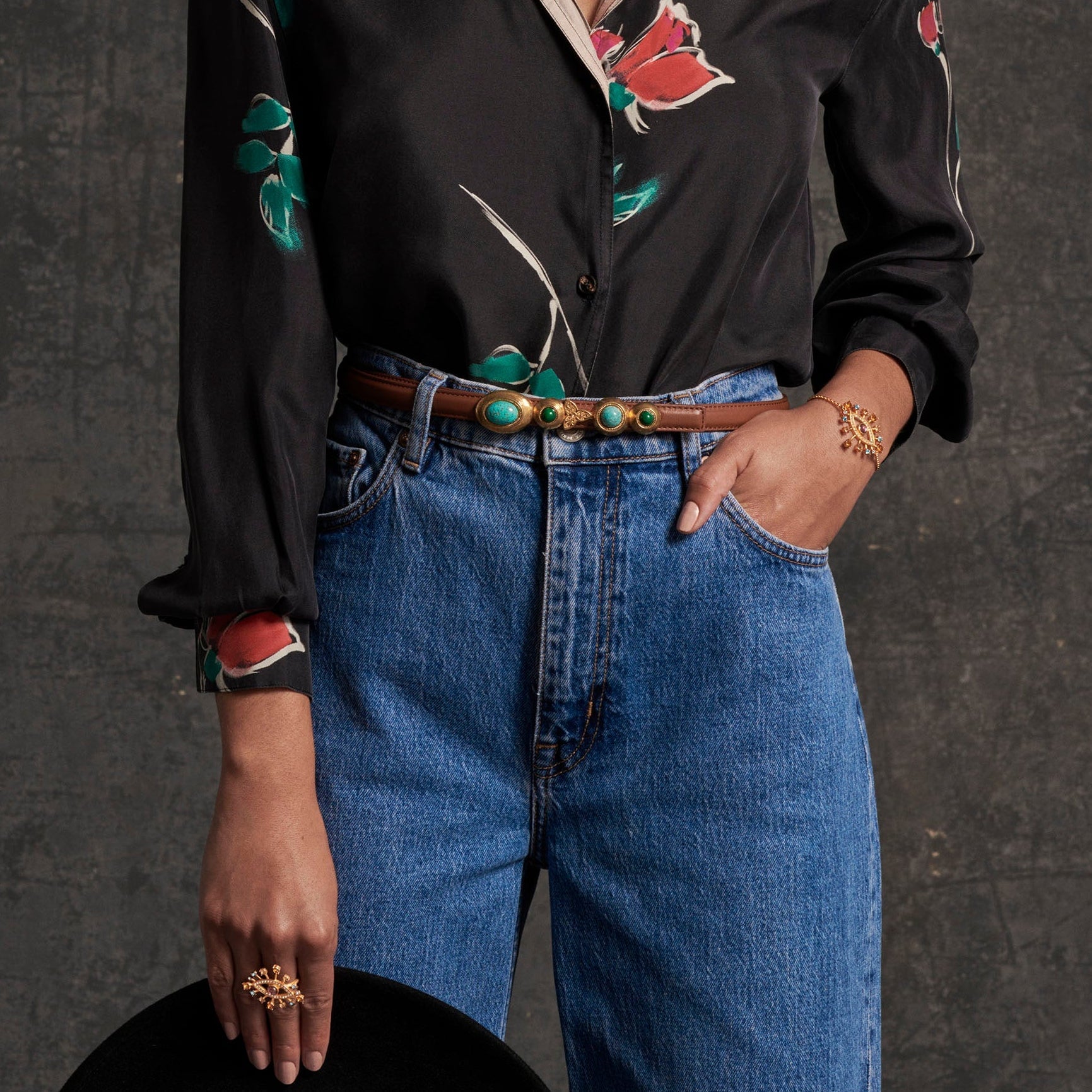 Earth Narrow Belt - Brown Sonia Petroff 