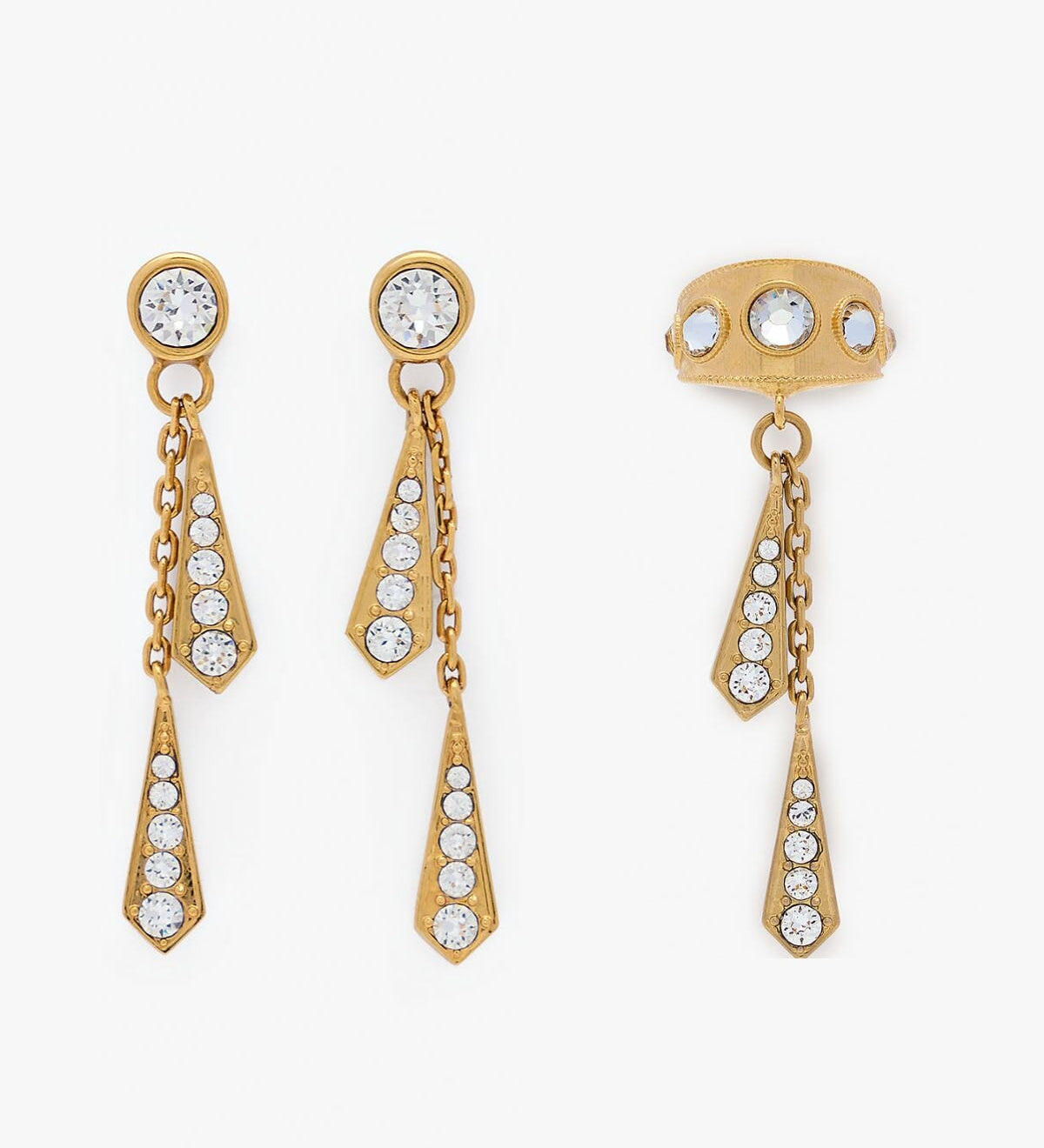Cascata Drop Ear Cuff and Earring Set Sonia Petroff 