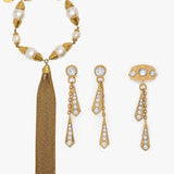 Cascata Necklace Drop Ear Cuff and Earring Set - Gold Sonia Petroff 