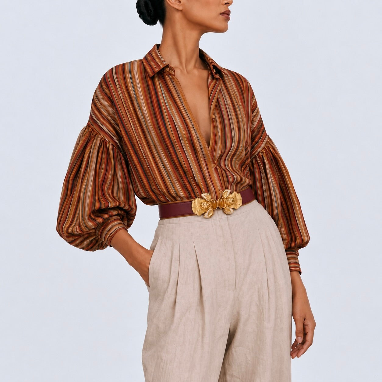 Bee Belt - Burgundy Sonia Petroff 