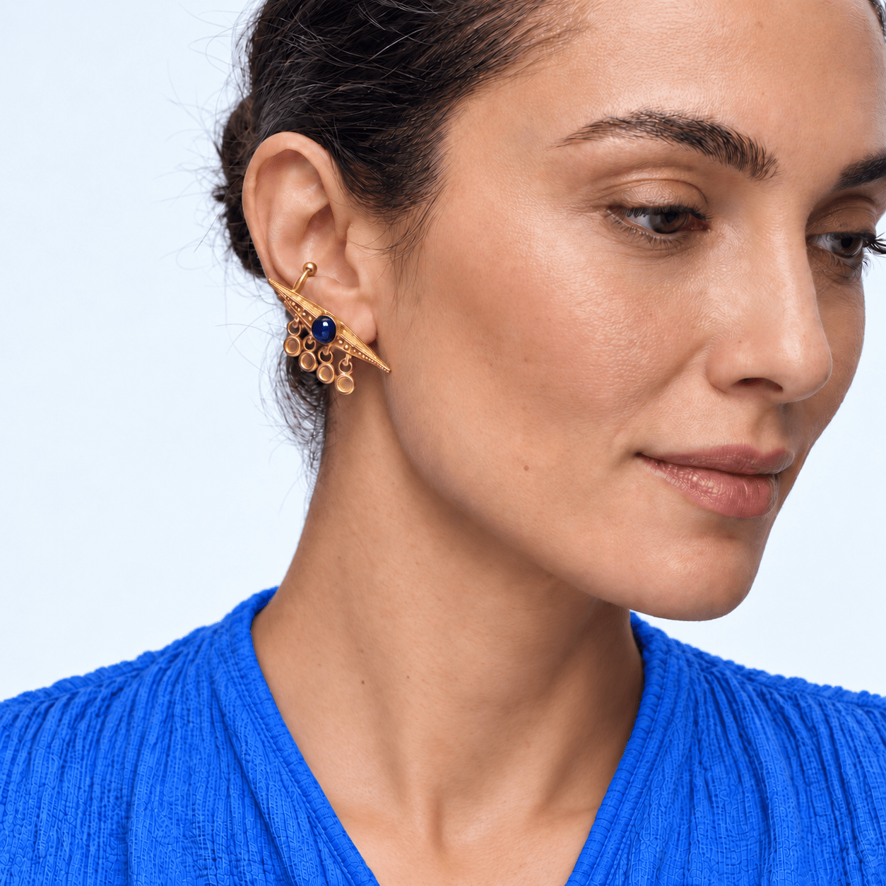 Classic Eye Earrings - Blue Sonia Petroff 