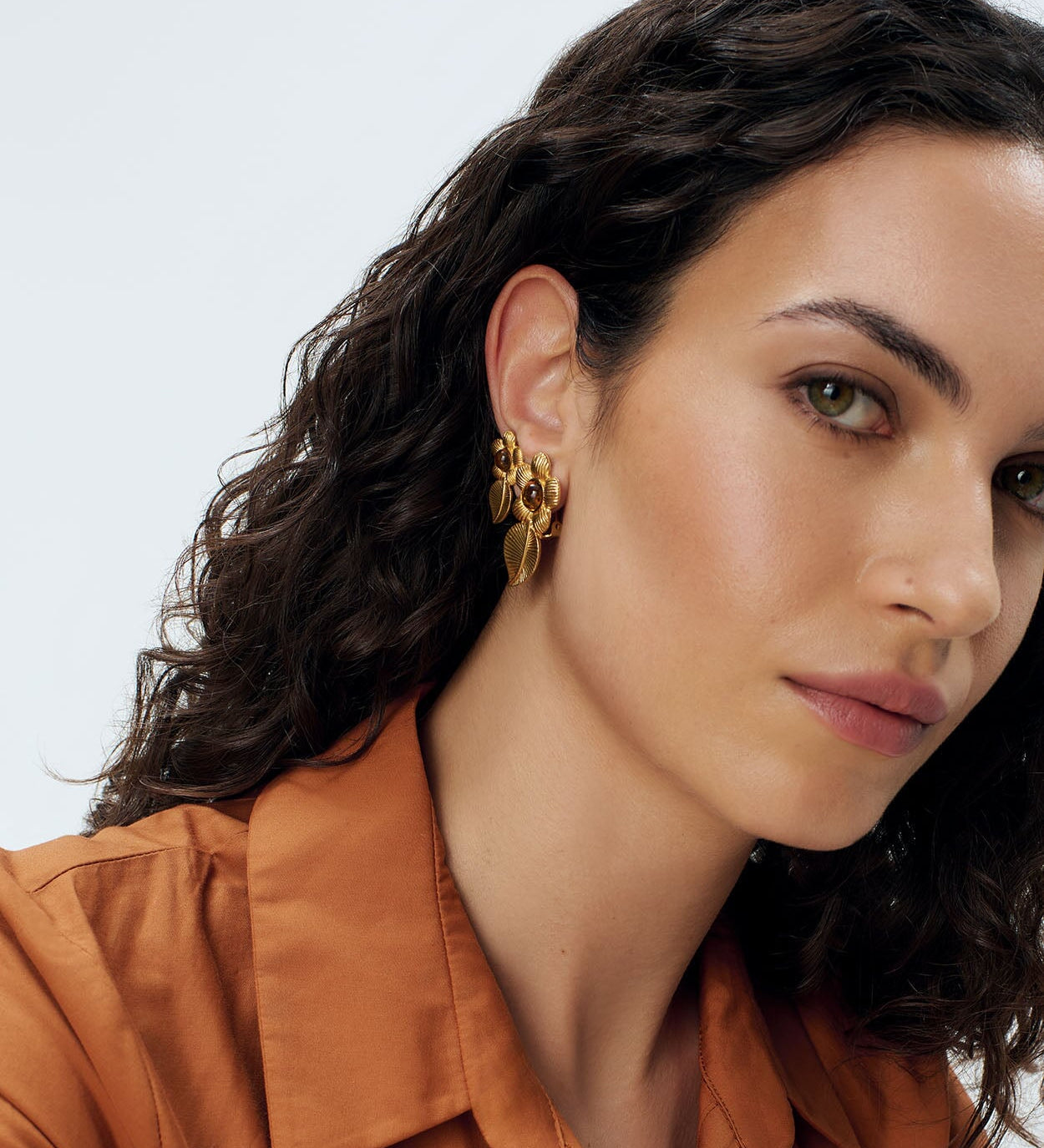 Double Retro Flower Earrings Sonia Petroff 