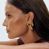 Double Retro Flower Earrings Sonia Petroff 