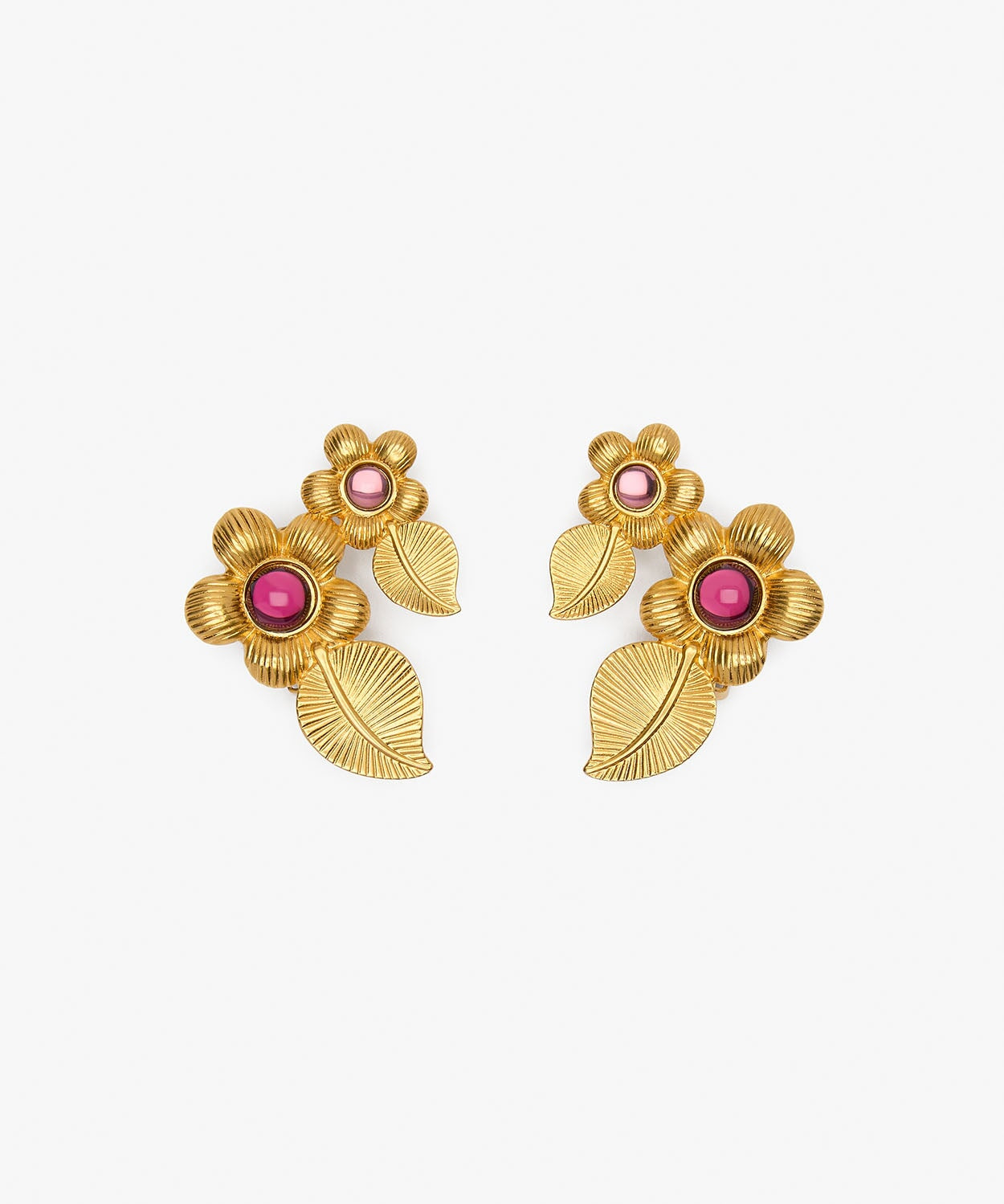 Double Retro Flower Earrings Sonia Petroff 