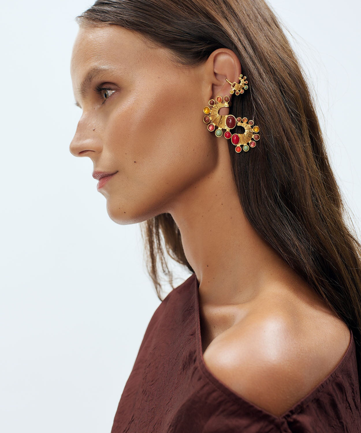 Seahorse Short Earrings Sonia Petroff 