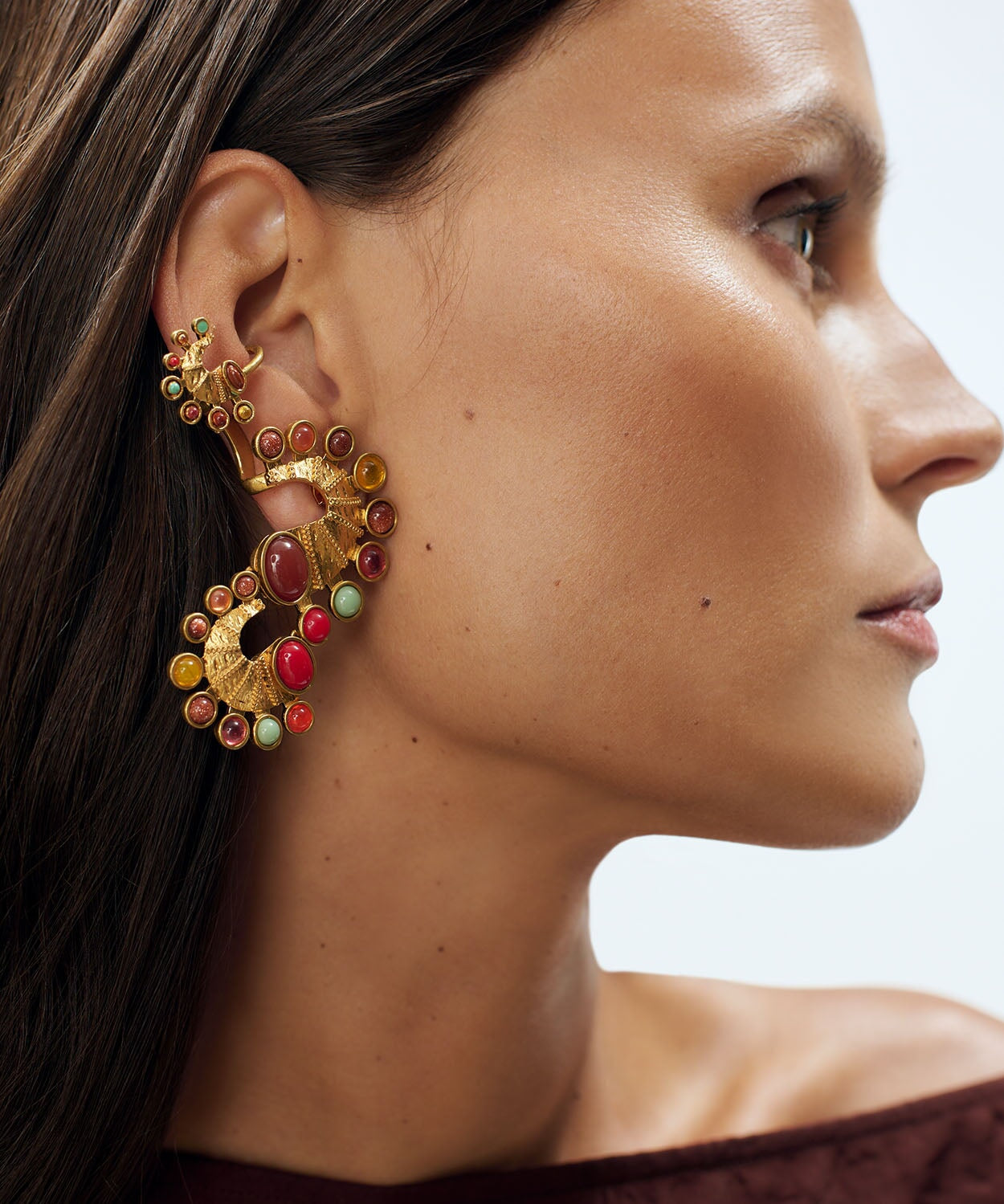 Seahorse Short Earrings Sonia Petroff 