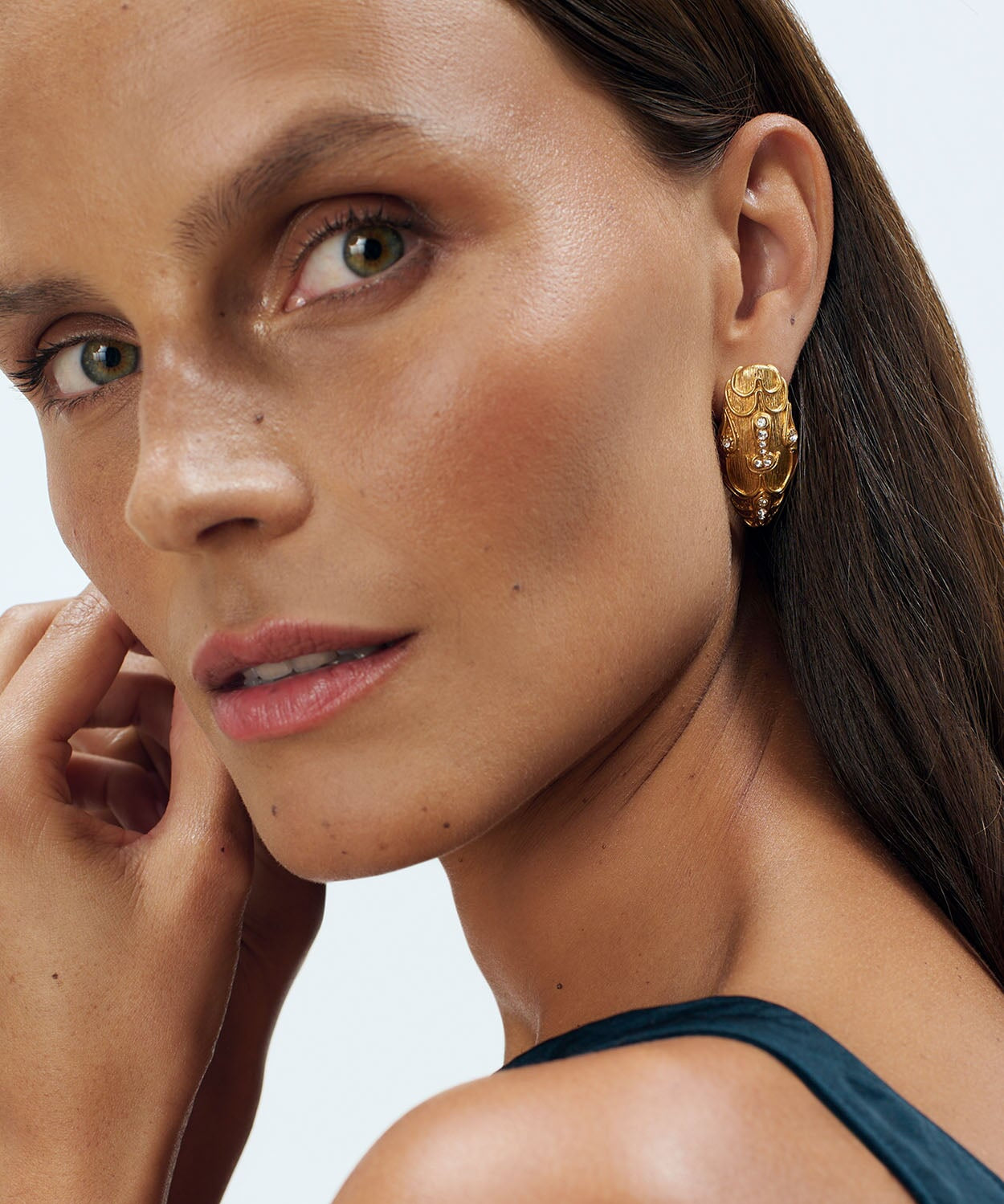 Serpente Earrings Pierced Sonia Petroff 