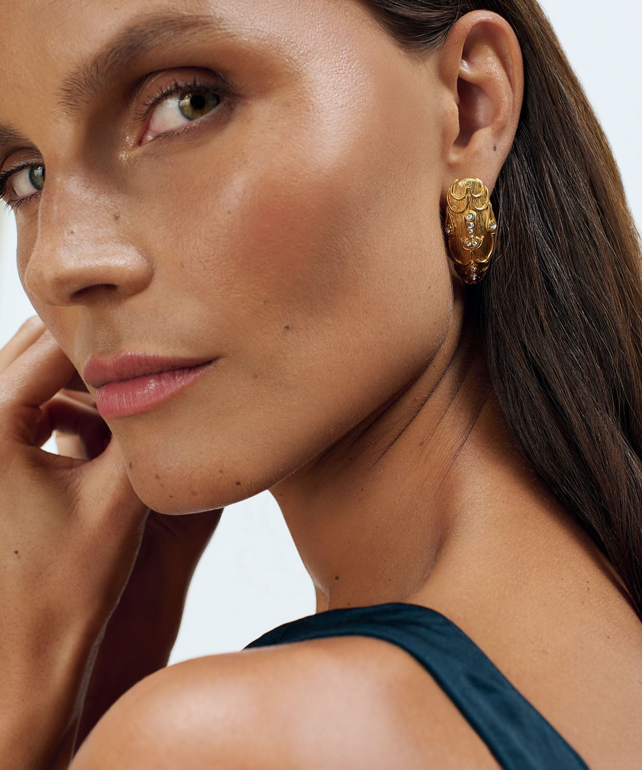 Serpente Earrings Pierced Sonia Petroff 