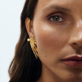 Swan Earrings Over ear Sonia Petroff 