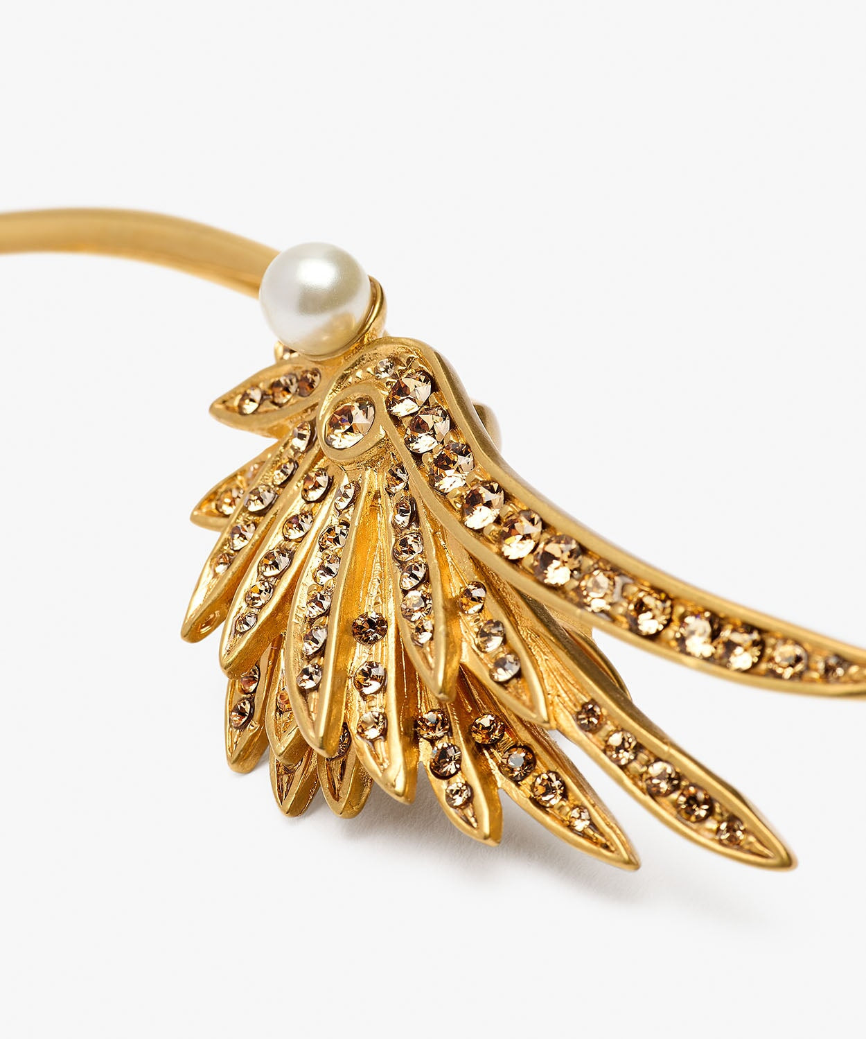 Swan Earrings Over ear Sonia Petroff 