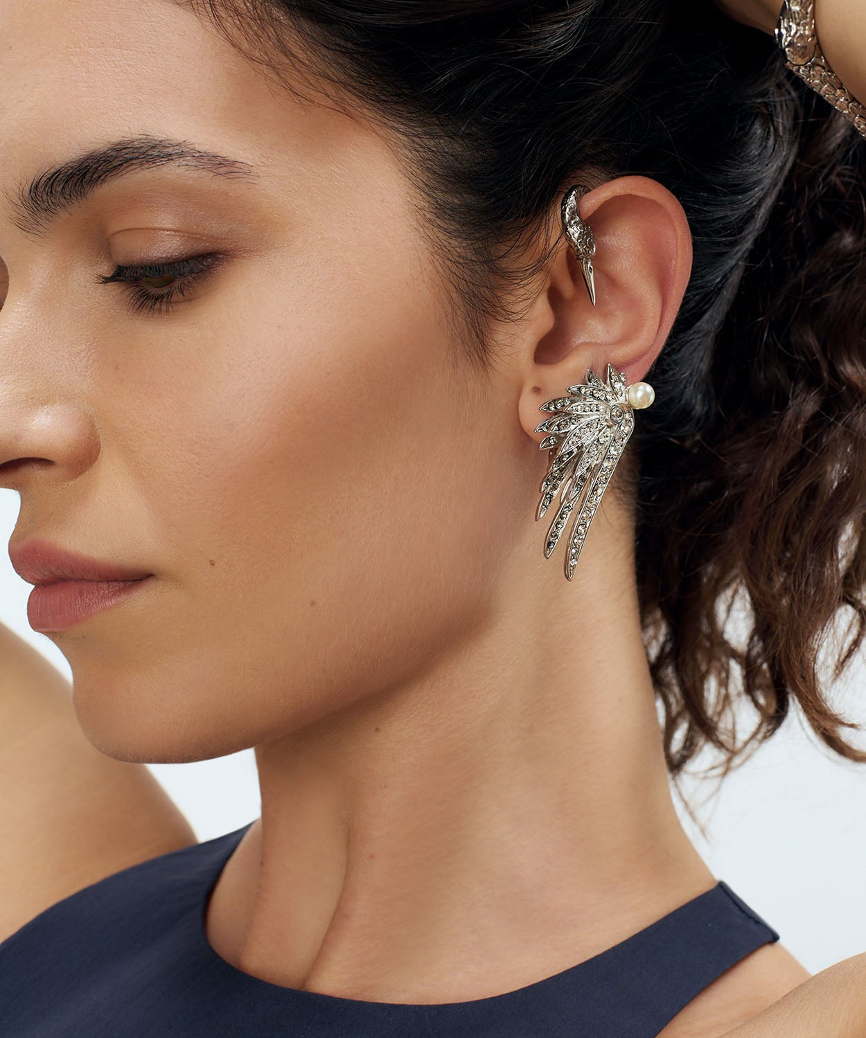 Swan Earrings Sonia Petroff 