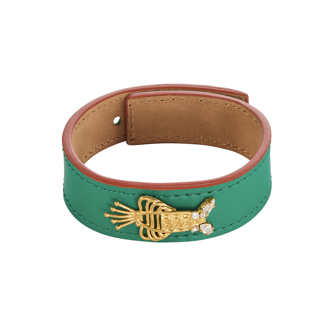Lobster Leather Bracelet Sonia Petroff