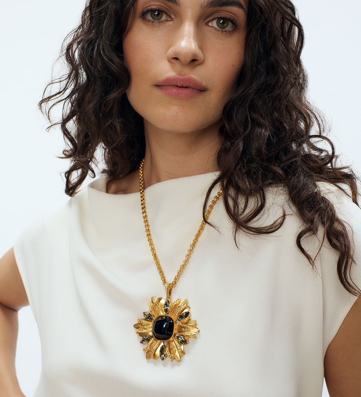 Black Lily Pendant Sonia Petroff 