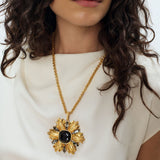 Black Lily Pendant Sonia Petroff 