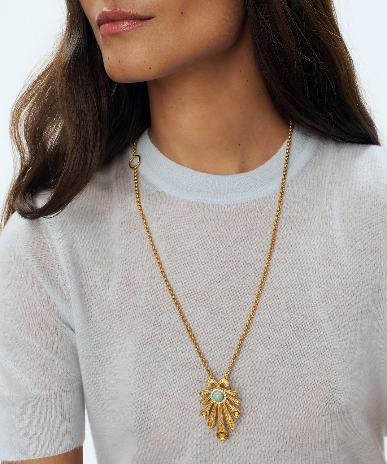 Kiss Fish Necklace Sonia Petroff 