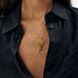 Lobster Necklace Pendant Sonia Petroff 