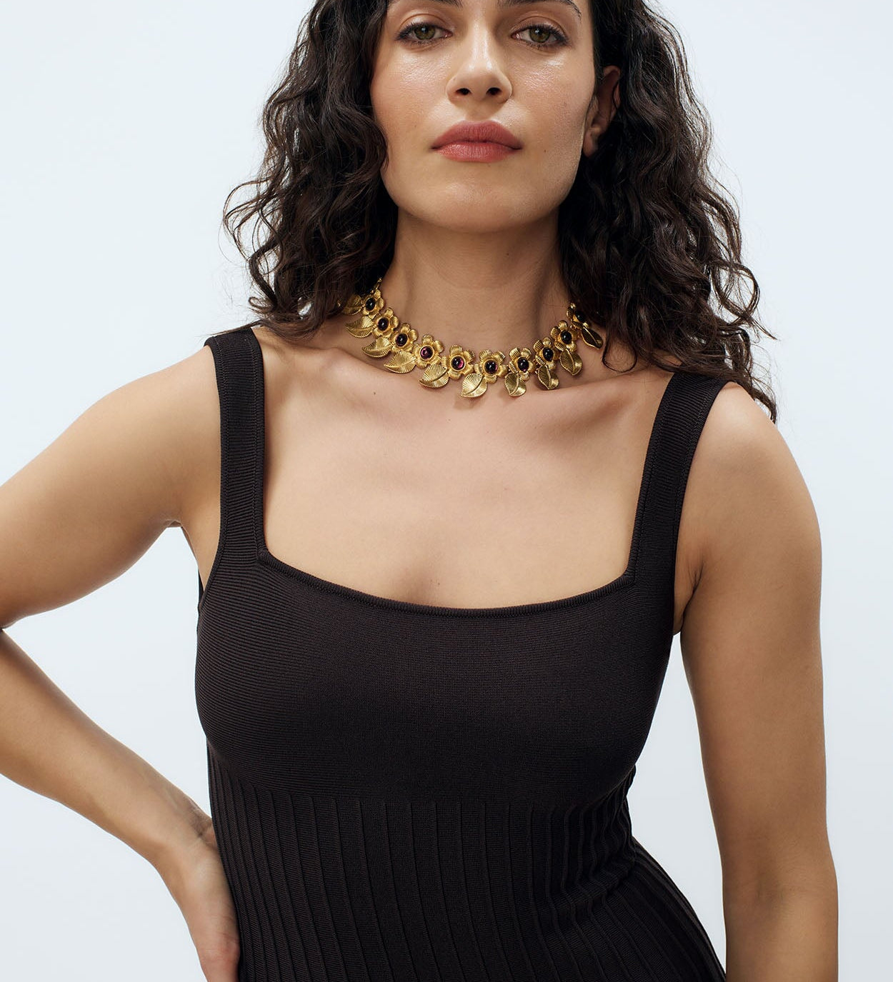 Retro Flower Necklace Sonia Petroff 