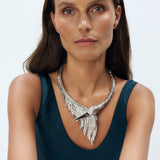 Swan Necklace Statement Sonia Petroff 