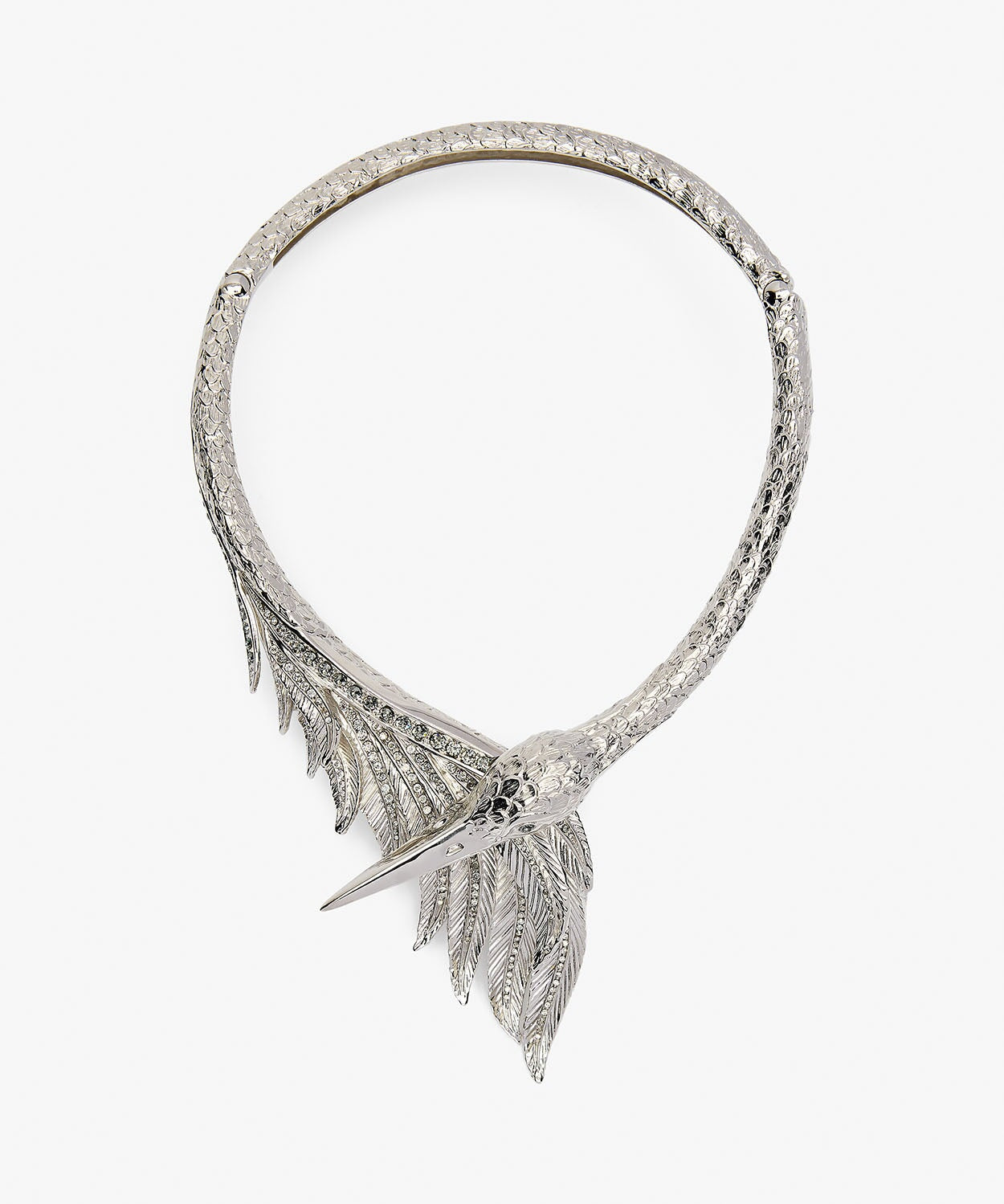Swan Necklace Statement Sonia Petroff 