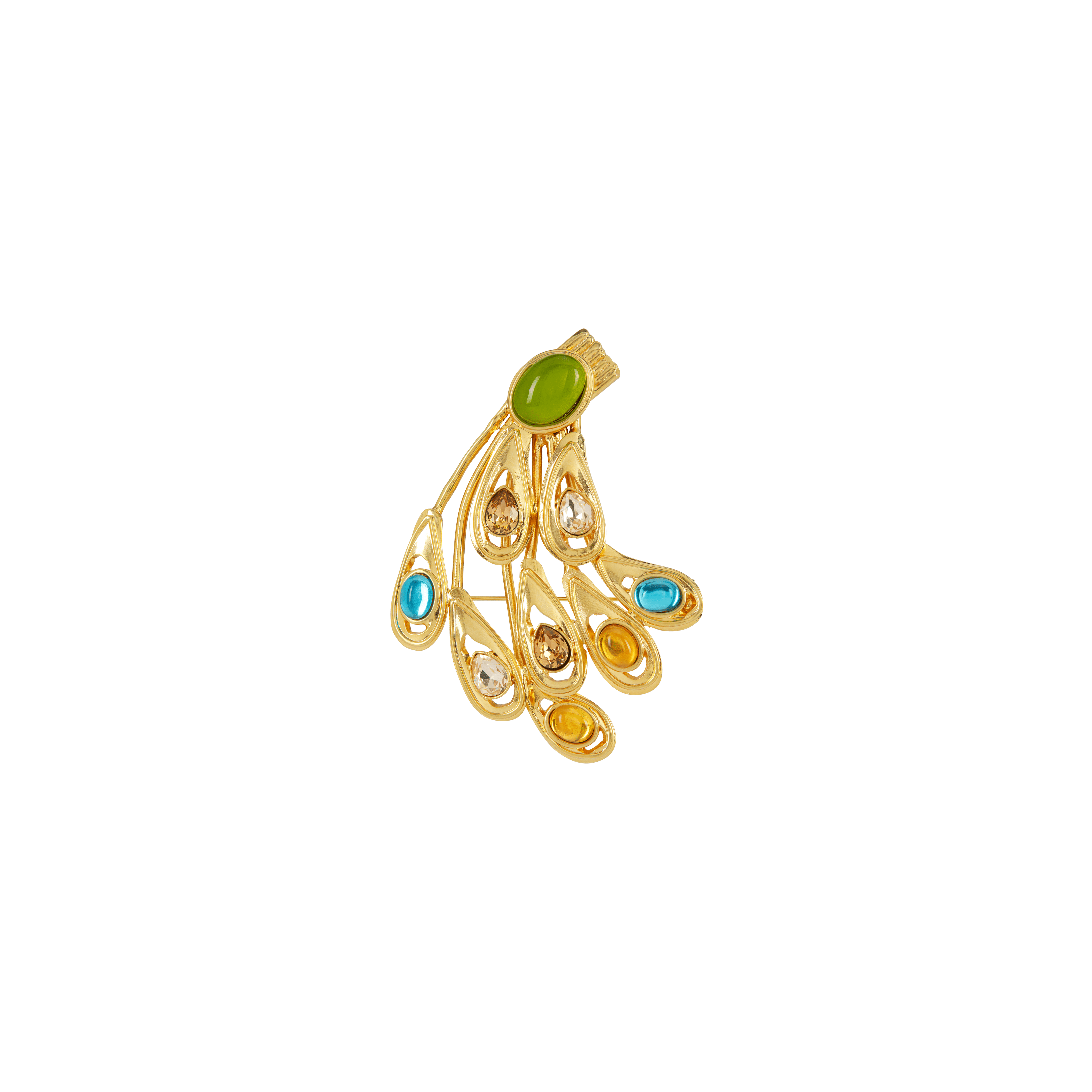Pavone Brooch Sonia Petroff 