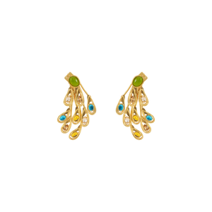 Load image into Gallery viewer, Pavone Earrings Large Sonia Petroff 
