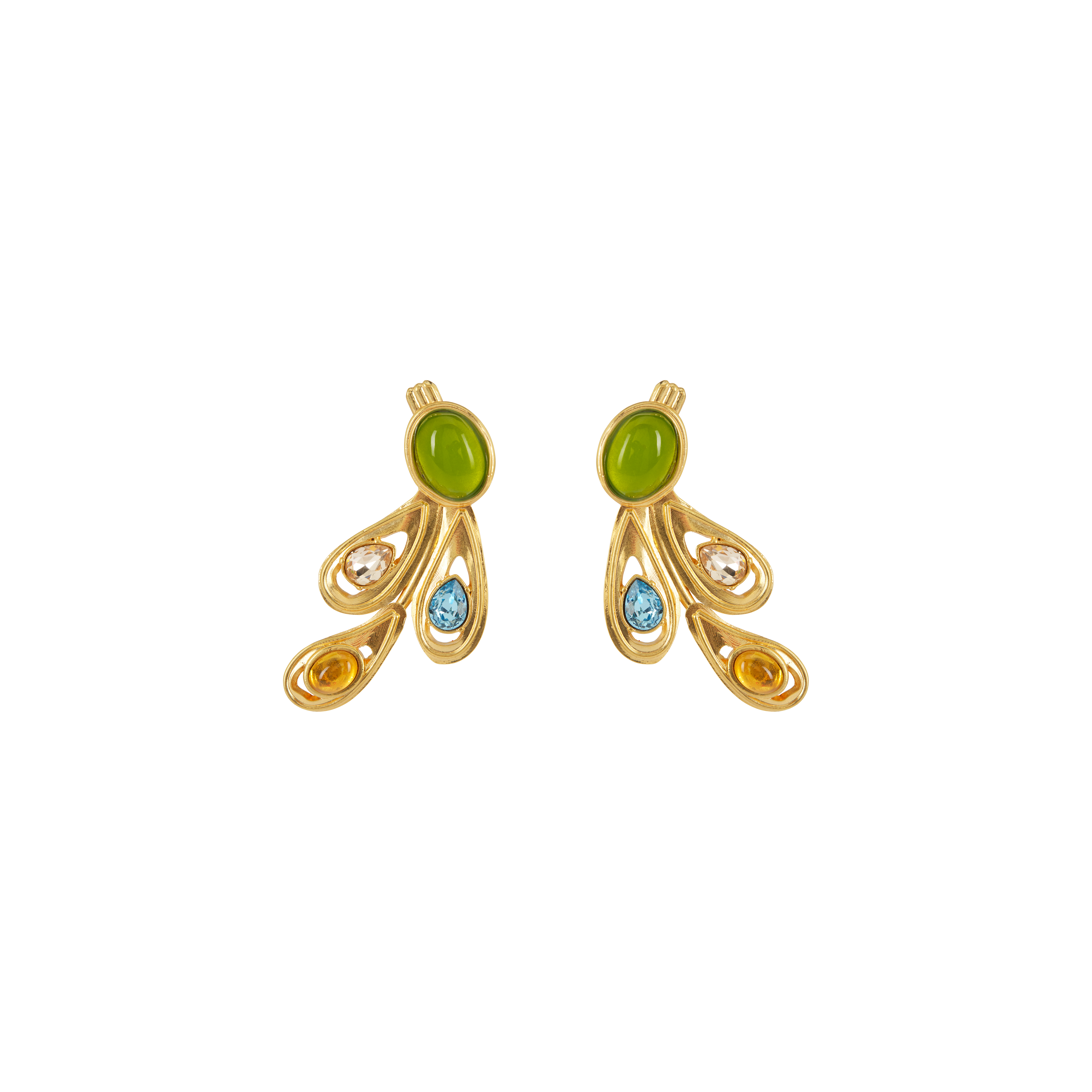 Pavone Earrings Small Sonia Petroff 