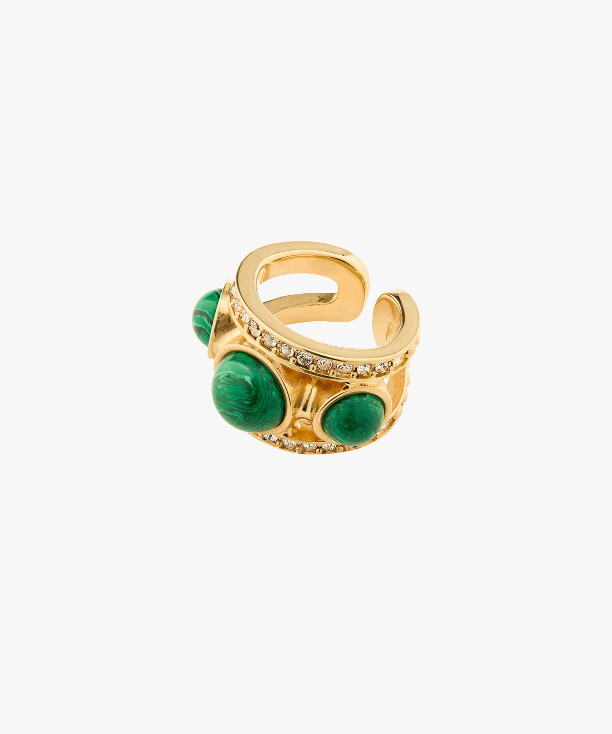 Cascata Pinky Ring - Green Sonia Petroff 