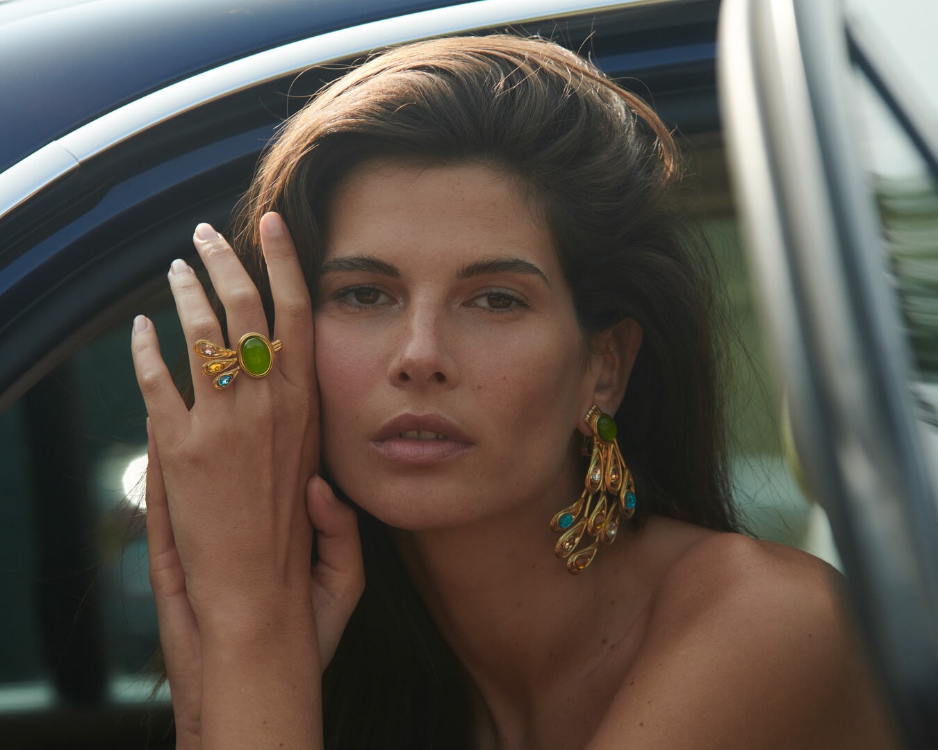 Pavone Earrings Large Sonia Petroff 