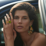Pavone Earrings Large Sonia Petroff 