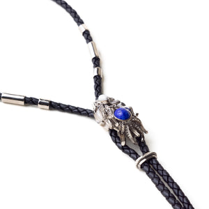 Black Silver Dragonfish Luxury Necklace Sonia Petroff 