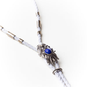 White Silver Dragonfish Luxury Necklace Sonia Petroff 