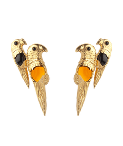 Parrot Luxury Earrings Sonia Petroff gb 