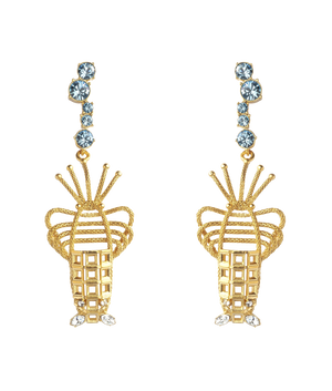 Load image into Gallery viewer, Lobster Pierced Luxury Earrings Sonia Petroff gb 

